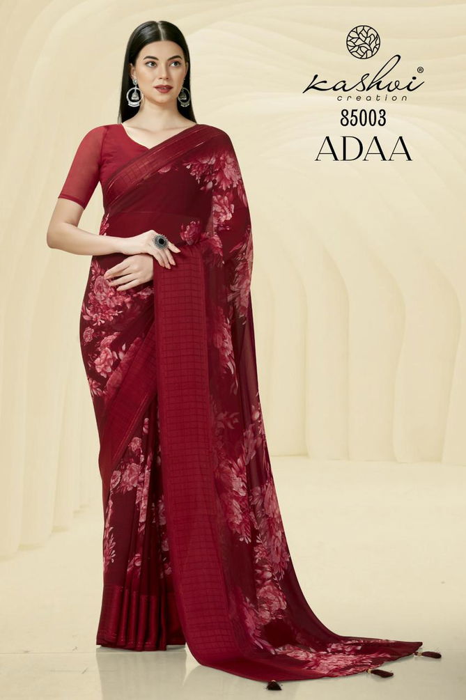 Adaa By Kashvi 85001-85008 Daily Wear Sarees Catalog